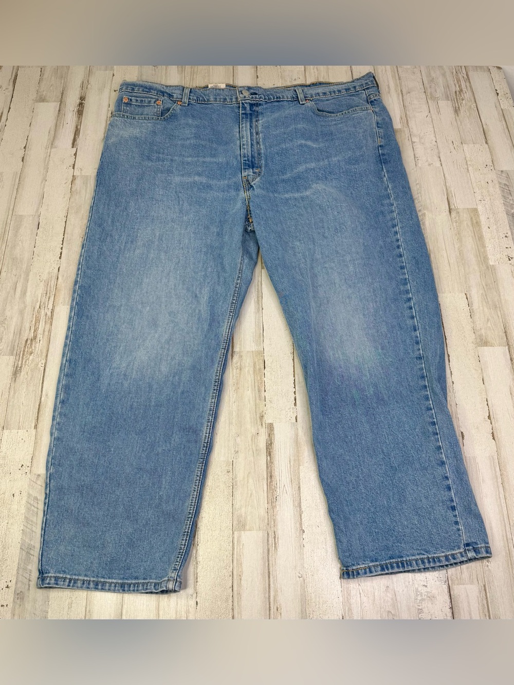 Levis 550 Jeans Mens 48x29 Blue Relaxed Fit Straight Leg Denim Classic NWT - Picture 2 of 12